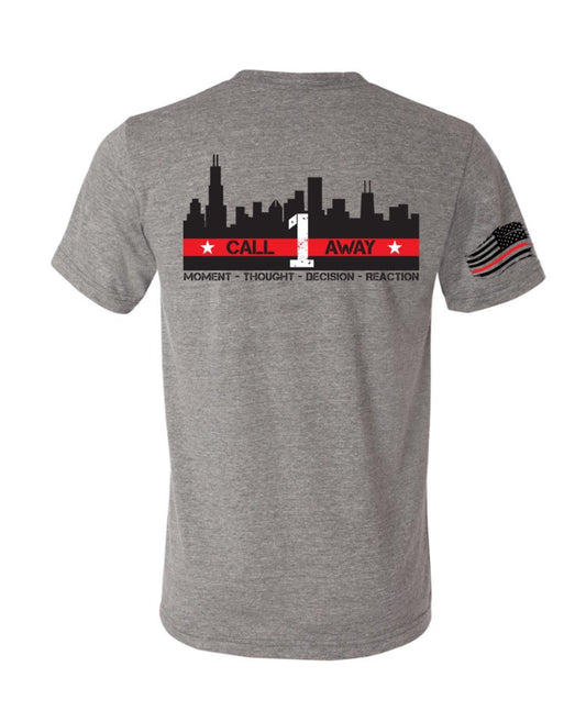 Chicago Skyline Red Line T-Shirt