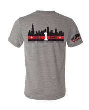 Load image into Gallery viewer, Chicago Skyline Red Line T-Shirt